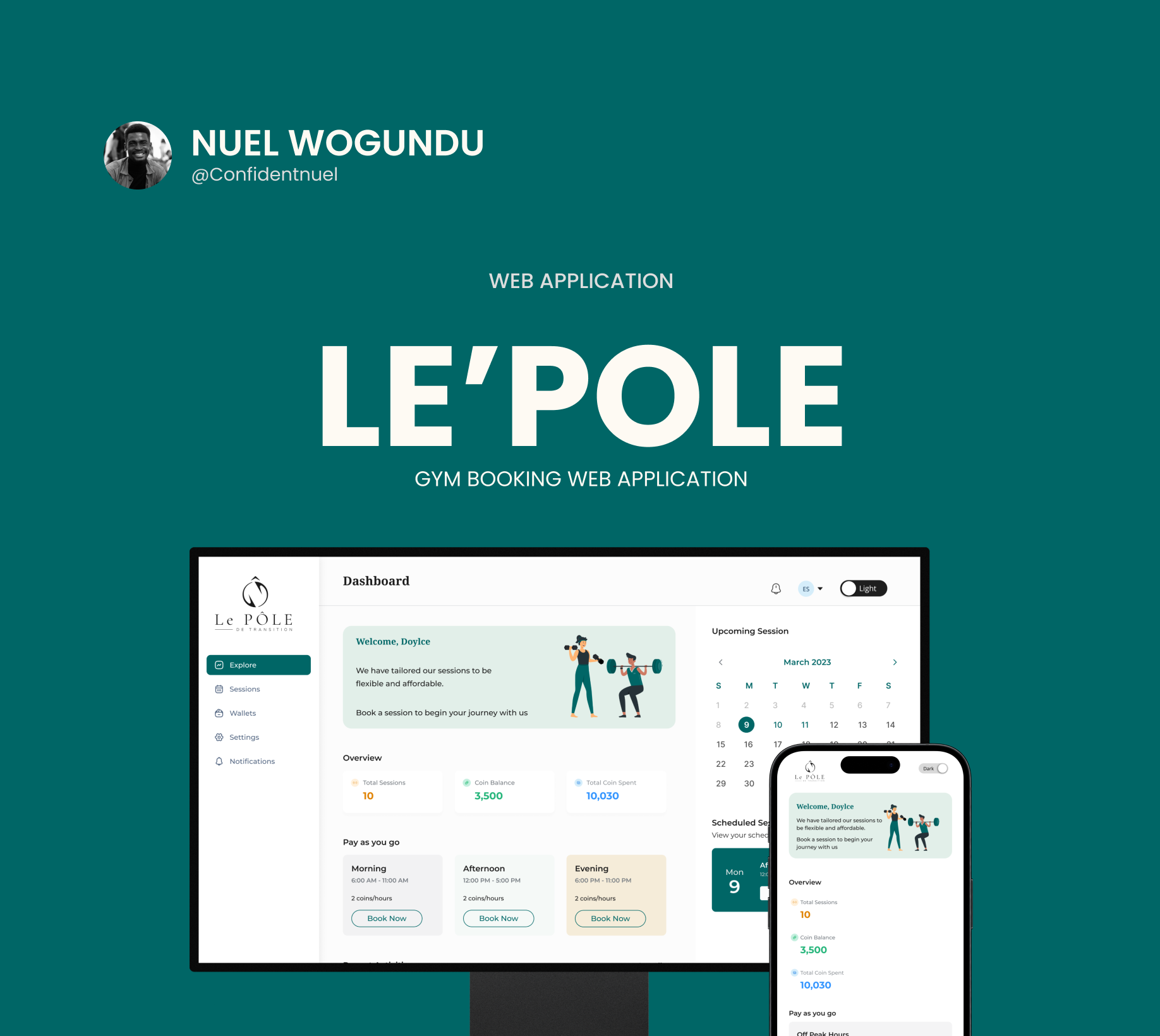 Le Pole Gym booking cover page